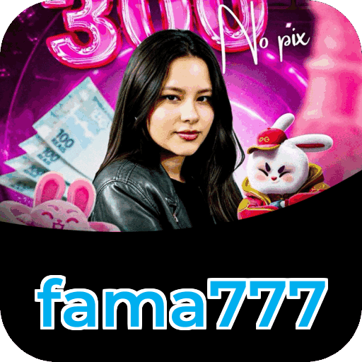 Interface do aplicativo fama777 mostrando jogos disponíveis no iOS e Android
